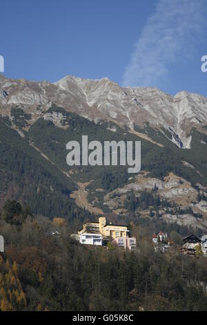 View to the Nordkette from Innsbruck Stock Photo