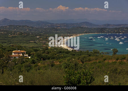 Pampelonne beach near Saint Tropez, Cote d'Azur Stock Photo