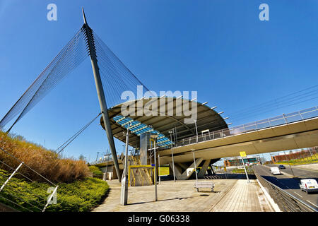 Manchester Metrolink Tram Station 'Central Park' at Gateway, Newton Heath, Manchester, England. Stock Photo