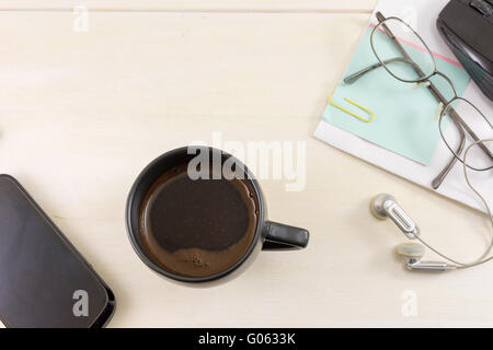 Coffee break while working Stock Photo