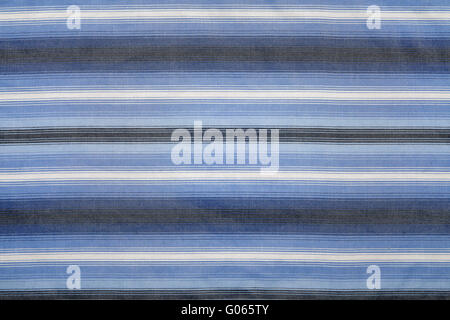 Close-up of a piece of blue and white striped fabric Stock Photo