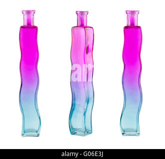 colorful curved vase view from different sides Stock Photo