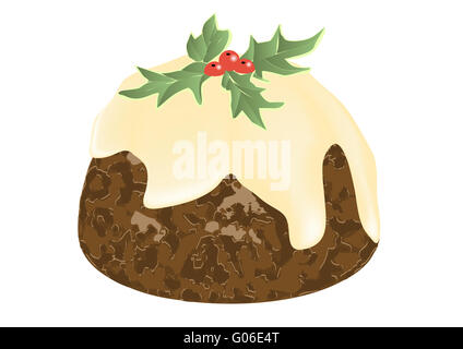 christmas pudding Stock Photo