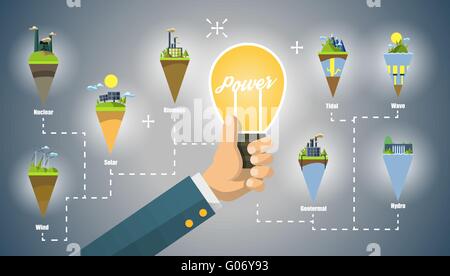 Power plant icon vector symbol set on black Stock Vector