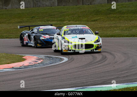 Rockingham Speedway, UK. 30th April, 2016. BritishGT at Rockingham Speedway. #60 Ebor GT Motorsport Maserati GT4 driven by Marcus Hoggarth/Abbie Eaton Credit:  steven roe/Alamy Live News Stock Photo