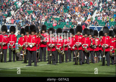 Twickenham Stadium, UK. 30th April, 2016. Capacity crowd at a sell-out match watch the British Army team take on the Royal Navy for the Babcock Trophy. Credit:  sportsimages/Alamy Live News Stock Photo