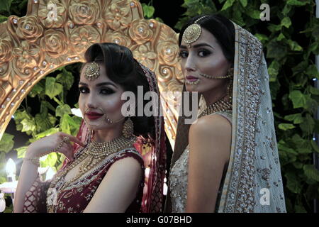 London UK 30.April.2016.London Olympia held the very first Muslim Lifestyle Show,The Show brings together the best of Muslim culture ,products ,fashion ,and clothing retailers form all over England and France ,Arabic Henna tattooing and Art Galery@Paul Quezada-Neiman/ Alamy Live News Stock Photo