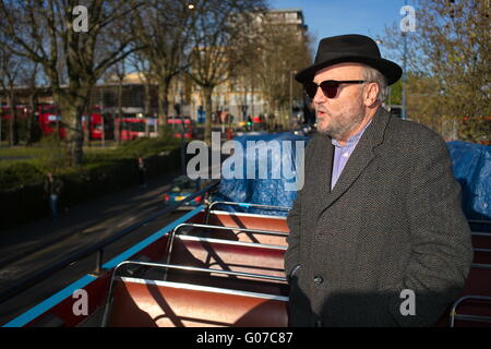 London, UK. 30th April, 2016. George Galloway’s campaign to be London Mayor in Walthamstow, London. Credit:  See Li/Alamy Live News Stock Photo