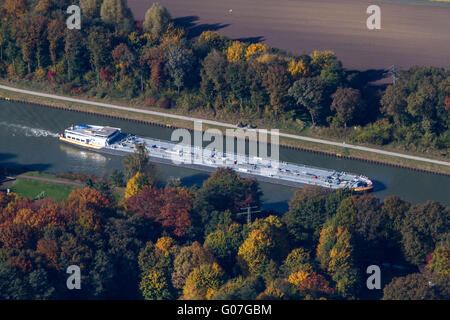 ship at a channel / transportation / aerial view Stock Photo - Alamy