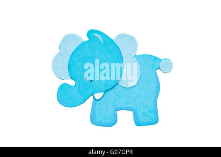 vector drawing elephant on white background Stock Photo - Alamy
