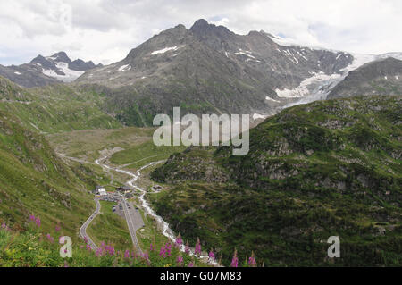 Gletsch, switzerland Stock Photo