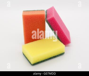 Colour sponges Stock Photo
