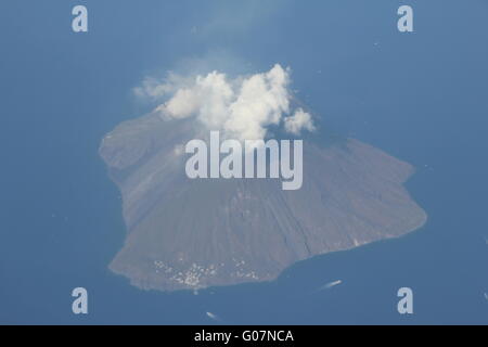 Stromboli Volcano Island in Italy Stock Photo