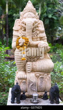 Thai religious figure in the guise of an elephant Stock Photo