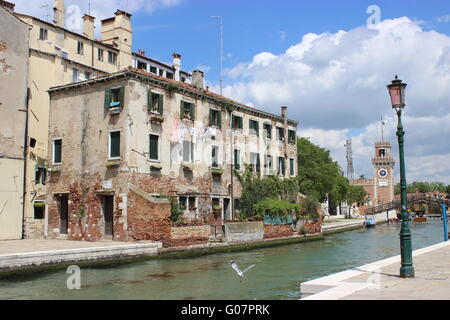 Old house in Venice Stock Photo