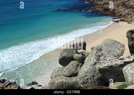 Porthchapel Beach Stock Photo