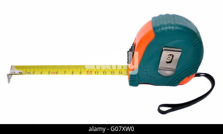 Steel measuring tape Stock Photo