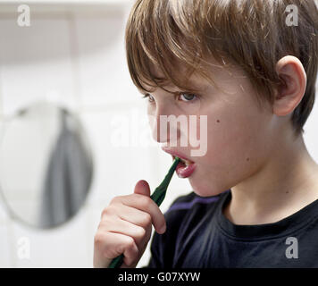Tooth brushing Stock Photo