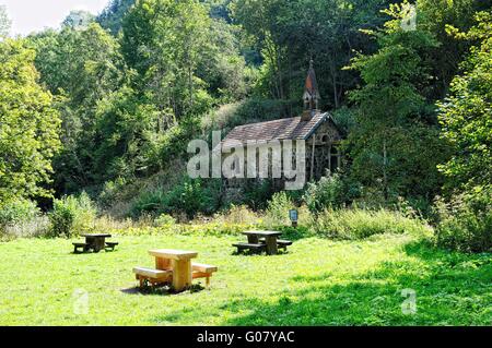 Resting place Wutachschlucht Black Forest Germany Stock Photo