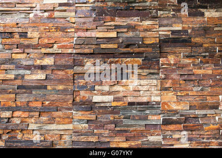 Rough modern multicolour brick wall texture Stock Photo