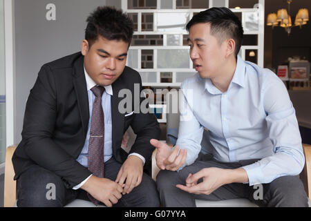 Business People Discussing Together Stock Photo