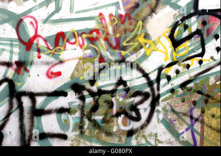 Graffiti on a wall Stock Photo