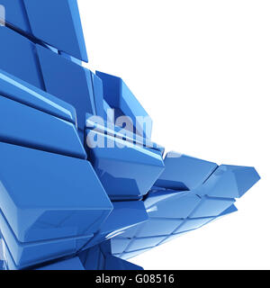 blue abstract technology background with copy spac Stock Photo