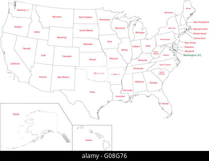 Arkansas - louisiana mississippi alabama map Vector Image