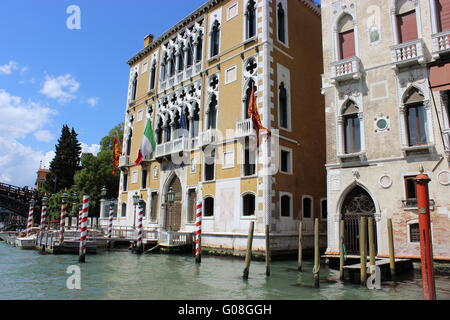 Palaces on the Grand Canal Stock Photo
