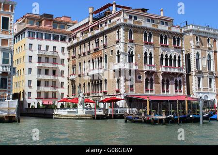 Palaces on the Grand Canal Stock Photo