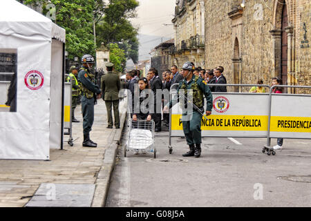 Presidential Guard, Bogotá, Colombia Stock Photo