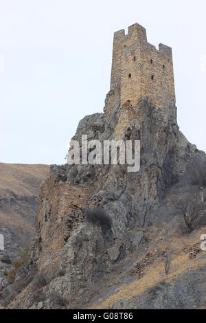Towers of Ingushetia. Ancient architecture and rui Stock Photo