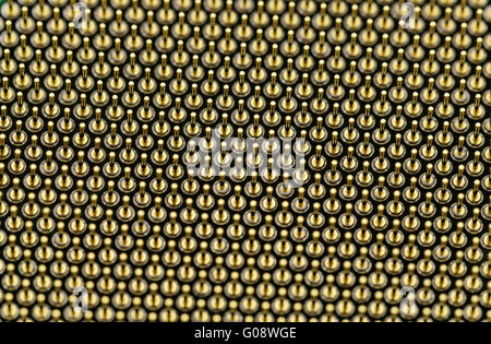copper CPU pins closeup image (processor pin) Stock Photo