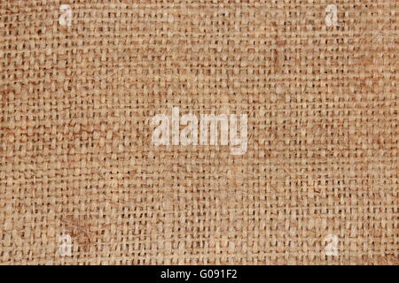 unusual gray texture of fabric with sacking Stock Photo