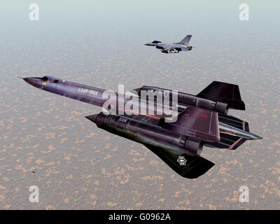 Reconnaissance Aircraft SR-71 Stock Photo