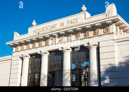 Entrance to the Recoleta Cementary in Buenos Aires Stock Photo