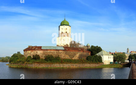old sweden castle on island in vyborg russia Stock Photo