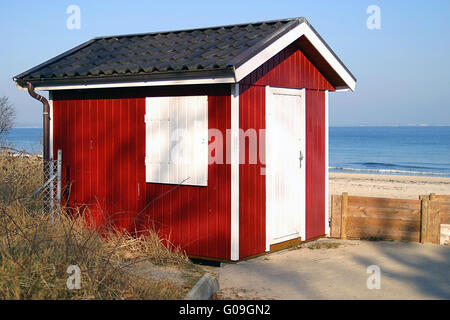 Red cabin Stock Photo