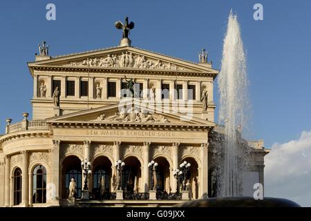 Old opera Frankfurt Stock Photo