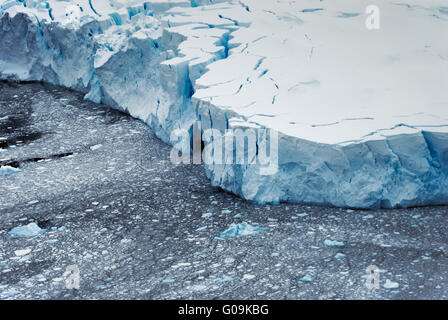 Glacier at Neko Harbour, Antarctica Stock Photo