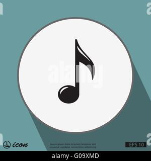 Music note icon vector design Stock Vector Image & Art - Alamy