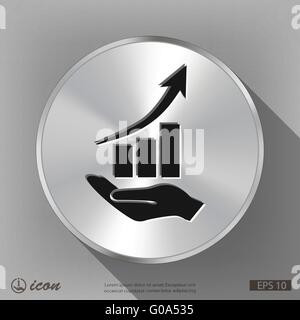 graph in hand icon Stock Vector Image & Art - Alamy