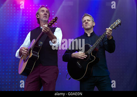 Mike and the Mechanics live on Kiel Week 2014 Stock Photo