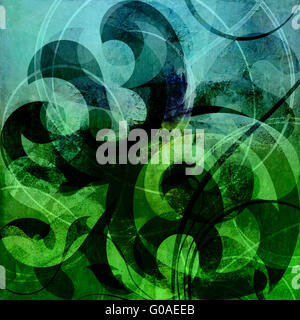 abstract mixed media pattern Stock Photo