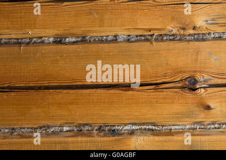 Background, wooden boards cracked old village hous Stock Photo