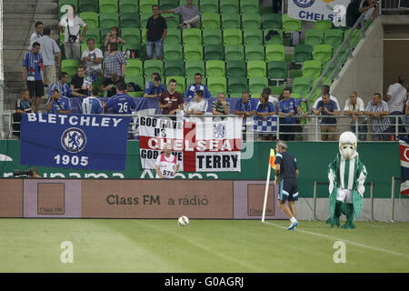 Ferencvaros vs. Chelsea stadium opening football match Stock Photo