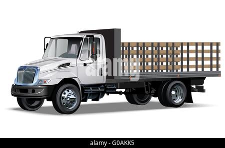 Truck flatbed Stock Photo