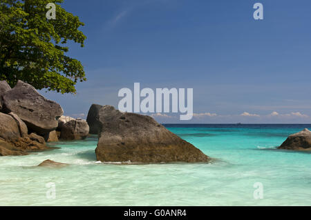 Granite boulders on the Similan Islands,Thailand Stock Photo