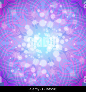 Abstract pink-violet round pattern with lights Stock Photo