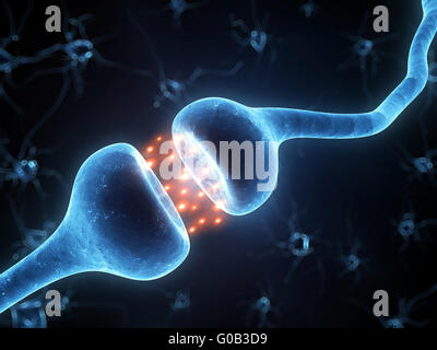 3d rendered illustration of an active receptor Stock Photo